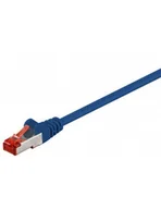 Patchcordy - Goobay Kabel Sieciowy RJ45 92452 S/FTP CAT 6 0.15 m Niebieski - miniaturka - grafika 1