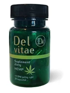 Witaminy i minerały - Humavit, Del Vitae Hemp, Suplement Diety, 28 Kaps. - miniaturka - grafika 1