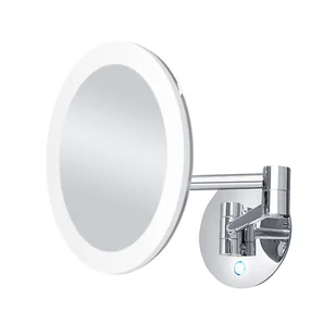 Nimco Lusterka kosmetyczne - Lustro kosmetyczne naścienne z oświetleniem LED, chrom ZK 20265-26 - Lustra - miniaturka - grafika 1