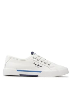Pepe Jeans Tenisówki Brady Boy Basic PBS30527 Biały - Buty dla chłopców - miniaturka - grafika 1