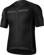 Kurtki rowerowe - RockBros Koszulka rowerowa Rockbros 15120002006 z krótkim rękawem XXXL - czarna - miniaturka - grafika 1