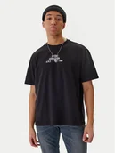Koszulki męskie - G-Star Raw T-Shirt Multi Technique D29296-E385 Czarny Relaxed Fit - miniaturka - grafika 1