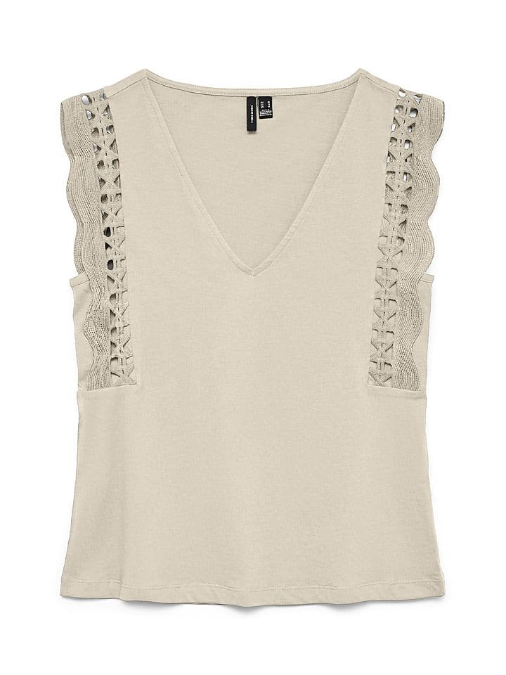 Vero Moda Bluzka w kolorze beżowym