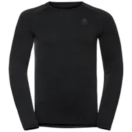 Koszulki sportowe męskie - Longsleeve termoaktywny męski ODLO Performance Warm Bl Top Crew Neck - miniaturka - grafika 1