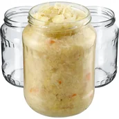 Pojemniki kuchenne - Szklane słoiki Jukka 720ml 16 szt. 82mm bez wieczka - miniaturka - grafika 1