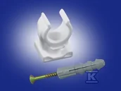 Inne mocowania - Onnline Uchwyt pojedynczy ze śrubą i kołkiem 20-22mm (10szt w opk) - miniaturka - grafika 1