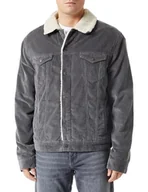 Kurtki męskie - Kurtka męska Teddy Smith Randall Sherpa Turbulence Khaki, TURBULENCE KAKI, L - miniaturka - grafika 1