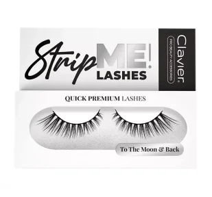 Clavier Quick Premium Lashes rzęsy na pasku To The Moon & Back 801 - Sztuczne rzęsy i akcesoria - miniaturka - grafika 1