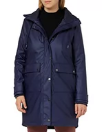 Kurtki damskie - TOM TAILOR Damski płaszcz przeciwdeszczowy parka 1032473, 30025 - Navy Midnight Blue, L - miniaturka - grafika 1
