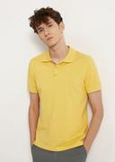 Koszulki męskie - Żółta koszulka polo - miniaturka - grafika 1