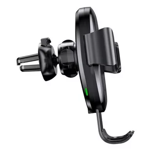 Baseus Wireless Charger Gravity uchwyt samochodowy na kratkę wentylacyjną + bezprzewodowa ładowarka Qi czarny  (WXYL-01) - Ładowarki do telefonów - miniaturka - grafika 2
