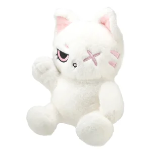Chinchilla, kot zawadiaka biały, 20 cm (HK1234) - Maskotki i pluszaki - miniaturka - grafika 1