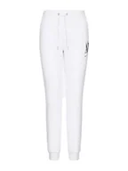 Spodnie damskie - Armani Exchange Damskie spodnie sportowe Icon Project Jogger, biały, L - miniaturka - grafika 1