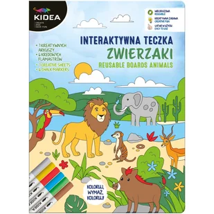 Interaktywna teczka Zwierzaki Kidea - Zabawki kreatywne - miniaturka - grafika 1