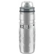 Shakery i bidony sportowe - ELITE Bidon 500ml ICE FLY smoke termos srebrny - miniaturka - grafika 1