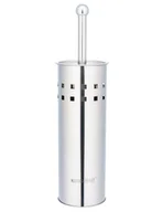 Pozostałe akcesoria kuchenne - SK SZCZOTKA DO WC Z POJEMNIKIEM ZE STALI NIERDZEWNEJ KINGHOFF KK-3220 emix - miniaturka - grafika 1