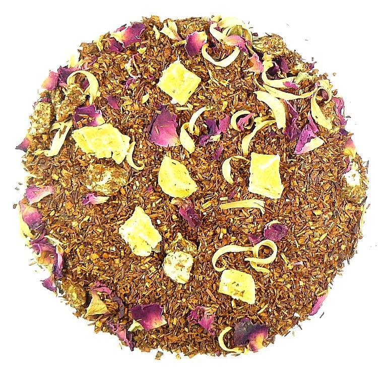 Herbata Bezteinowa Rooibos Wild West Mango płatki róży Kiwi 1kg