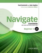 Książki do nauki języka angielskiego - Dummett Paul, Walter Catherine, Hughes Jake Navigate beginner a1 coursebook with video and oxford online skills - mamy na stanie, wyślemy natychmiast - miniaturka - grafika 1