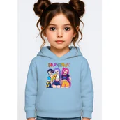 Bluzy dla dziewczynek - BLUZA DZIECIĘCA KPOP DEMON HUNTERS HUNTRIX 146-152 Z KAPTUREM BAWEŁNIANA - miniaturka - grafika 1