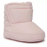 Buty dla dziewczynek - Śniegowce Polo Ralph Lauren RL100623 LIGHT PINK NYLON W/ CREAM PP - miniaturka - grafika 1