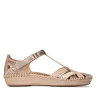 Sandały damskie - Sandały Pikolinos 655-0732CLC2 Złoty - miniaturka - grafika 1