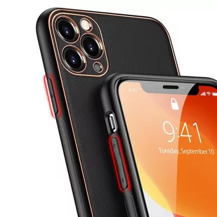 Dux Ducis Yolo eleganckie etui pokrowiec ze skóry ekologicznej iPhone 12 Pro czarny - Etui i futerały do telefonów - miniaturka - grafika 4