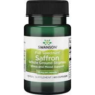 Suplementy naturalne - SWANSON Full Spectrum Szafran 15 mg - 60 kapsułek - miniaturka - grafika 1