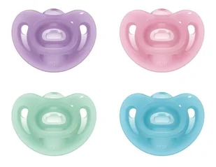 NUK 730332 SMOCZEK SILIKONOWY SENSITIVE 0-6 1SZT/PUDEŁKO NUKS-46 - Smoczki do butelek - miniaturka - grafika 1