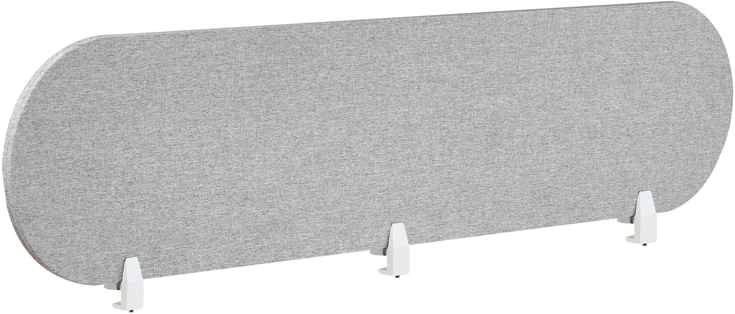 Beliani Przegroda na biurko 180 x 40 cm jasnoszara SPARKY