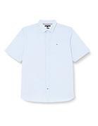 Koszule męskie - Tommy Hilfiger Męska koszula BT-AIRY COT Lniana RF S/S-B Casualowa, Cloudy Blue, XXL, Pochmurny niebieski, XXL - miniaturka - grafika 1