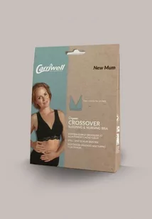 Carriwell Biustonosz do karmienia z bawełny organicznej z koronką, czarny, S - Biustonosze ciążowe - miniaturka - grafika 1