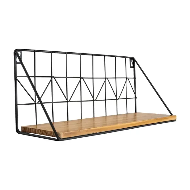 Półka ścienna wisząca LOFT drewniana do kuchni 35 cm - SFL 3