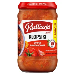 Pudliszki Klopsiki w sosie pomidorowym 590 g - Szybkie dania obiadowe - miniaturka - grafika 1