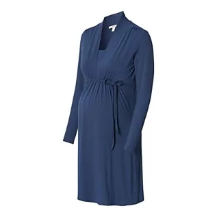 Sukienki ciążowe - ESPRIT Maternity Sukienka damska z długim rękawem, Dark Blue - 405, 40 - grafika 1