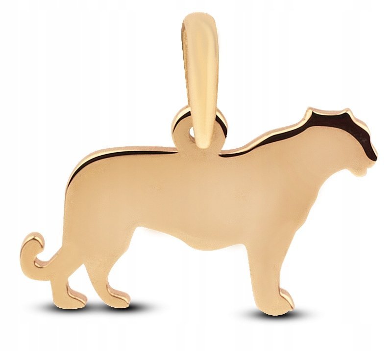 PIĘKNA ZŁOTA ZAWIESZKA LEW LION LWICA LIONESS 585