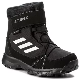 Buty dla dziewczynek - Śniegowce adidas - Terrex Snow Cf Cp Cw K S80885 Cblack/Cwhite/Grefou - grafika 1