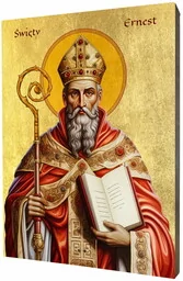 Ikona Świętego Ernesta - Ikony i obrazy sakralne - miniaturka - grafika 1