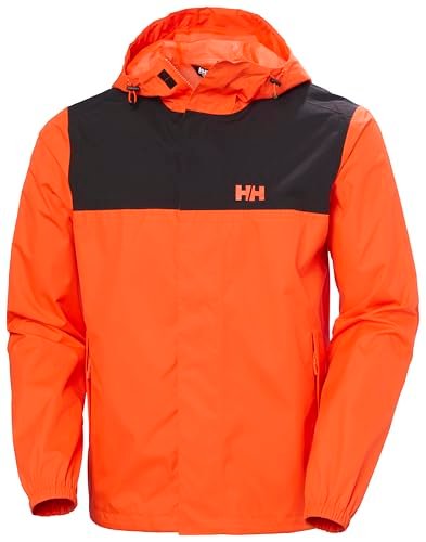Helly Hansen Męska kurtka przeciwdeszczowa Vancouver - płomień, XL