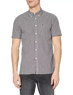 Koszule męskie - Merc London męska koszula smokingowa o regularnym kroju, czarny – czarny, L - grafika 1