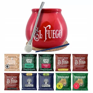Zestaw Yerba Mate 10x50g Tykwa Bombilla 500g - Yerba Mate - miniaturka - grafika 1