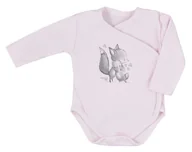 Body dla niemowląt - Body kopertowe dla dziewczynki różowe Foxy 62 - miniaturka - grafika 1