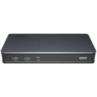Adapter HUB UGREEN CM615 USB-C do 2x USB-A, 1x USB-C 3.1, 2x HDMI, 2x DP, SD/TF, RJ45 - Huby USB - miniaturka - grafika 1