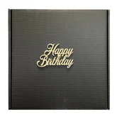 Zestawy upominkowe - KARTON OZDOBNY OPAKOWANIE PREZENTOWE NA URODZINY UPOMINKOWE PUDEŁKO NA PREZENT 32x32 - miniaturka - grafika 1