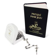 Biżuteria dla dzieci - ZESTAW KOMUNIJNY DLA CHŁOPCA: KSIĄŻECZKA + RÓŻANIEC + ETUI - miniaturka - grafika 1