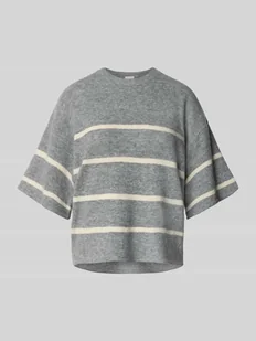 Sweter z dzianiny z rękawem o dł. 1/2 model ‘DASILA’ - Swetry damskie - miniaturka - grafika 1