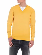 Swetry męskie - Replay Sweter męski, 796 Light Orange, M - miniaturka - grafika 1