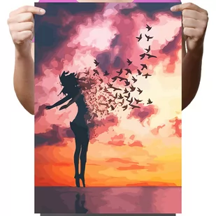 Haft Diamentowy Diamond Painting,DIAMENTOWY MALARZ,Obraz DIY 5D,Mozaika Diamentowa 30x40, Dziewczyna - Zabawki kreatywne - miniaturka - grafika 1