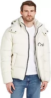 Kurtki męskie - Calvin Klein Jeans Męska kurtka Essentials bez puchu z logo wyściełana, biały, XXS - miniaturka - grafika 1