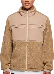 Urban Classics Męska kurtka typu sherpa, Beżowy Union Beige, L - Kurtki męskie - miniaturka - grafika 1