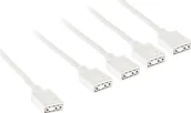 Kable komputerowe i do monitorów - Kolink ARGB 1-4 Splitterkabel - 30cm, weiß - miniaturka - grafika 1